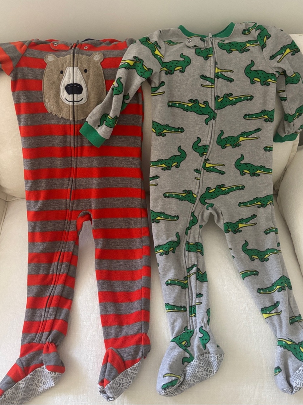3T Simple Joys One-Piece Footed Pajamas